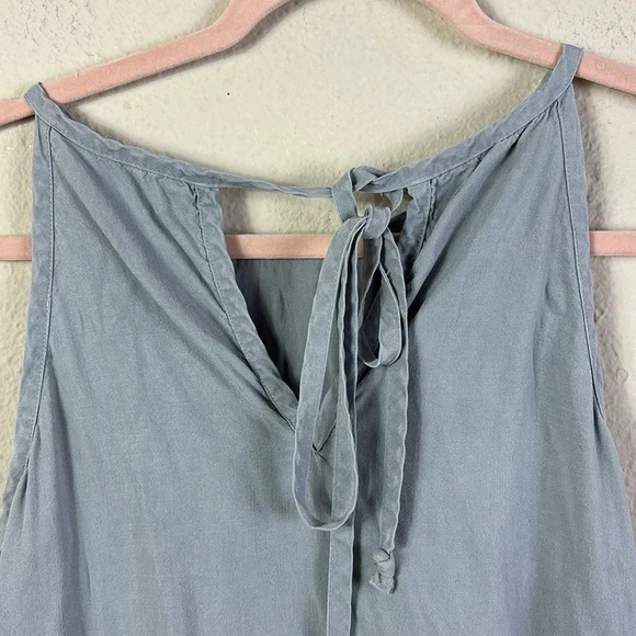 Cloth & Stone Anthropologie Gray Halter Sleeveless Dress in light grey size XS - Picture 7 of 10